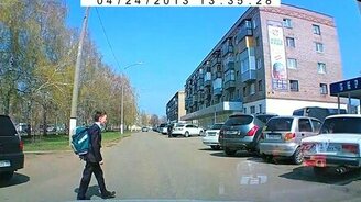 Будущий сотрудник ДПС - смотреть видео (0:22)