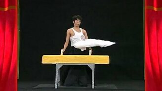 Смешной гимнаст - смотреть видео (1:07)