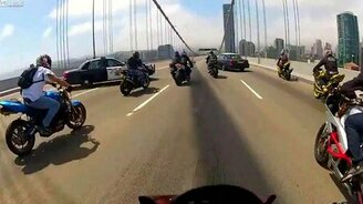 Полицейская неудачная блокировка - смотреть видео (1:14)