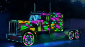 Шоу света на грузовике - смотреть видео (1:00)