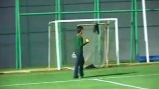 Очень неожиданный гол - смотреть видео (0:17)