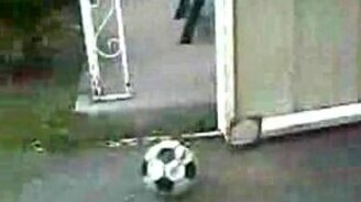 Огненный футбол - смотреть видео (0:40)