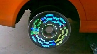 Крутой светящийся диск - смотреть видео (0:46)