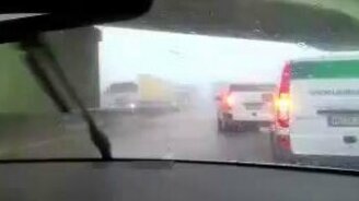 Непогодка на дороге - смотреть видео (1:04)