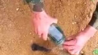 Мужики спасли лисёнка - смотреть видео (0:45)