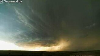 Природная мощь и сила смерча - смотреть видео (1:16)