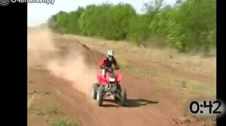 Неумехи на квадроциклах - смотреть видео (1:05)
