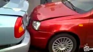 Свадебное ДТП - смотреть видео (0:54)