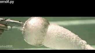 Выстрел под водой в замедлении - смотреть видео (3:25)