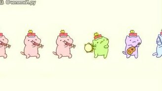 Мультяшный кошачий позитив - смотреть видео (2:22)