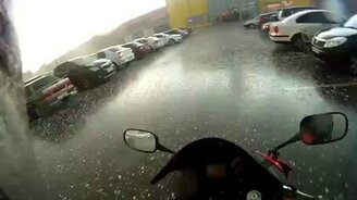 Большой град в Рязани - смотреть видео (2:34)