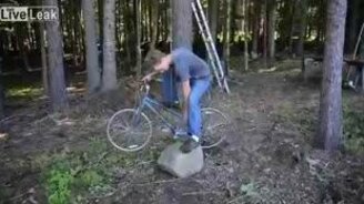 Лифт из велосипеда - смотреть видео (0:56)