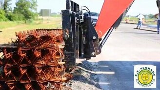 Современная технология укладки дороги - смотреть видео (6:13)