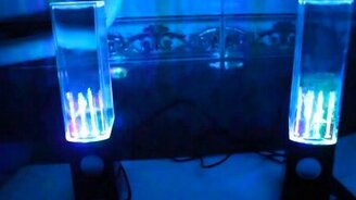 Цветомузыкальный водный эквалайзер - смотреть видео (0:38)