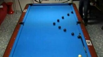 Великолепные трюки в бильярде - смотреть видео (2:42)