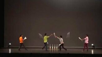 Ловкие азиатские жонглёры - смотреть видео (7:15)