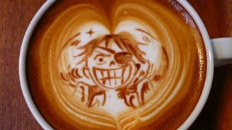 Рисунки в чашке кофе - смотреть видео (7:03)