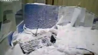 Офис после метели - смотреть видео (1:20)