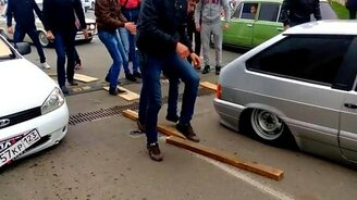 Преодоление лежачего полицейского - смотреть видео (4:39)