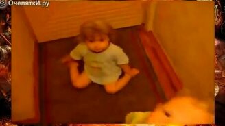 Что будет, если папа уснёт... - смотреть видео (1:20)