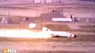 В стену на скорости 800 км/час - смотреть видео (0:35)