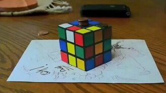 Неожиданный обман зрения - смотреть видео (0:44)