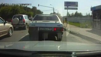 Бедный велосипедист - смотреть видео (0:22)