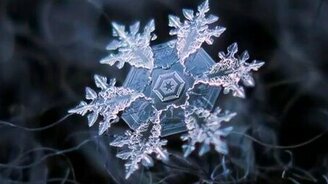 Волшебство природы в снежинках - смотреть видео (1:30)