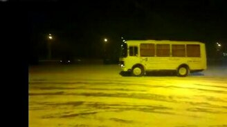 Дрифт ПАЗиков - смотреть видео (1:29)