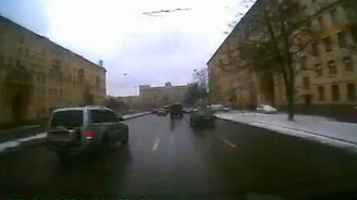 Идеальный итог ДТП - смотреть видео (1:14)