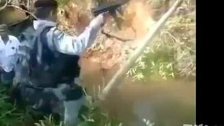 Солдат на бревне - смотреть видео (1:07)