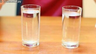 Разница растворения в холодной и горячей воде - смотреть видео (1:35)