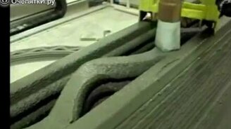 Огромный 3D принтер - смотреть видео (3:30)