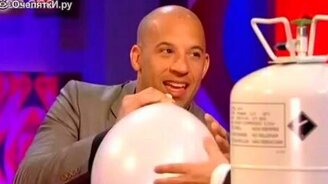 Вин Дизель под гелием - смотреть видео (0:39)