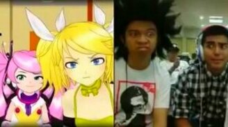 Забавное аниме против реальности - смотреть видео (1:34)