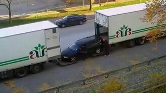 Правильная погрузка автомобиля в фуру - смотреть видео (6:00)