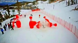 Грандиозное зимнее развлечение - смотреть видео (2:20)