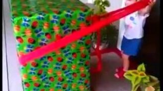 Подарок в виде папы - смотреть видео (2:46)