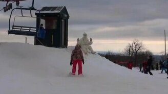 Настоящий снежный человек - смотреть видео (4:08)