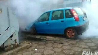 Перегазовал малость - смотреть видео (0:54)