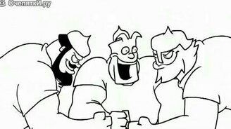 Три богатыря против черепашек ниндзя - смотреть видео (1:58)