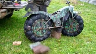 Двухколёсный вездеход - смотреть видео (2:40)