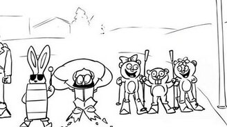 Три богатыря в биатлоне - смотреть видео (3:12)