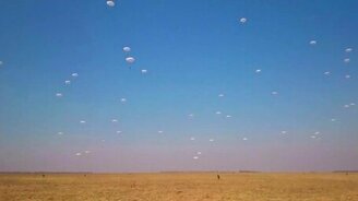 Огромные одуванчики в небе - смотреть видео (0:40)