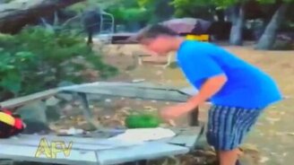 Арбузный ниндзя - смотреть видео (0:13)