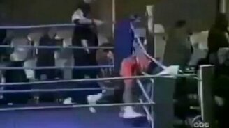 Как тут на ринг заходить? - смотреть видео (0:37)