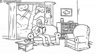 Безумие кота Саймона - смотреть видео (1:32)