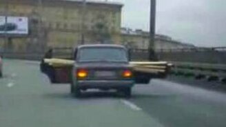 Оригинальная перевозка груза - смотреть видео (0:26)