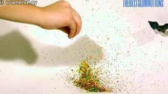 Шарик и конфетти в замедлении - смотреть видео (1:27)