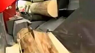 Автоматизированная колка дров - смотреть видео (2:09)